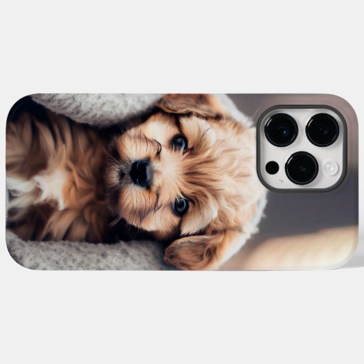かわいい子犬 Case-Mate iPhoneケース (裏面 (横))