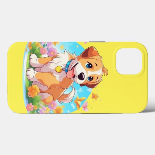 かわいい子犬 Case-Mate iPhoneケース (裏面 (横))