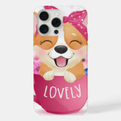 かわいい子犬  iPhoneケース (裏面)