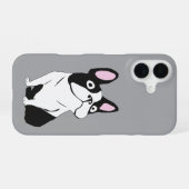 かわいい子犬 iPhone 16ケース (裏面横)