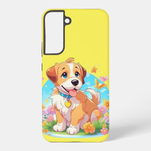 かわいい子犬 SAMSUNG GALAXYケース (裏面)