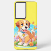 かわいい子犬 SAMSUNG GALAXYケース (裏面)