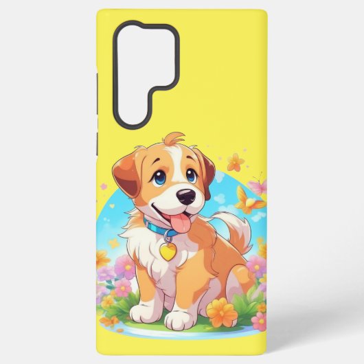 かわいい子犬 SAMSUNG GALAXYケース (裏面)