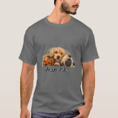 かわいい子犬 Tシャツ (正面)