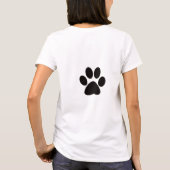かわいい子犬 Tシャツ (裏面)