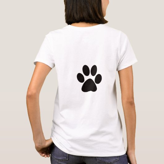 かわいい子犬 Tシャツ (裏面)