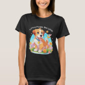 かわいい子犬 Tシャツ (正面)