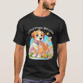 かわいい子犬 Tシャツ (正面)