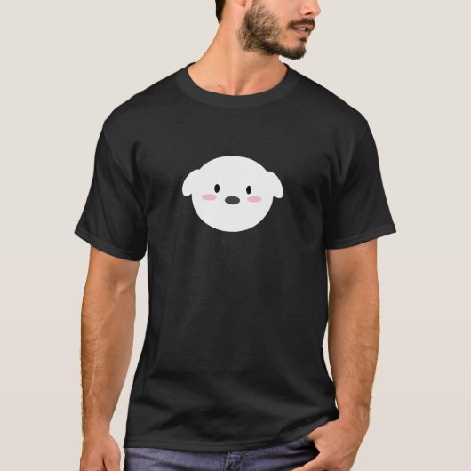 かわいい子犬 Tシャツ (正面)