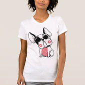 かわいい子犬 Tシャツ (正面)