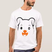 かわいい子犬 Tシャツ (正面)