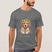 かわいい子犬 Tシャツ (正面)