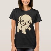 かわいい子犬 Tシャツ (正面)
