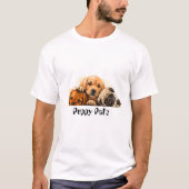 かわいい子犬 Tシャツ (正面)