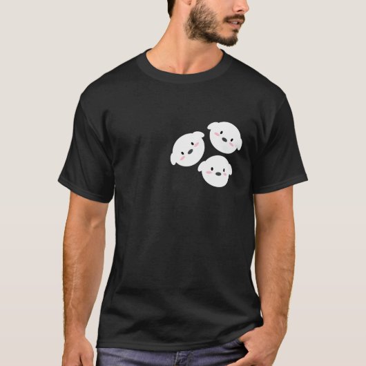 かわいい子犬 Tシャツ (正面)