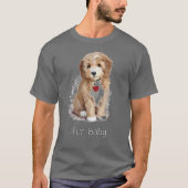 かわいい子犬 Tシャツ (正面)