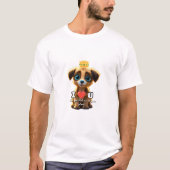 かわいい子犬 Tシャツ (正面)