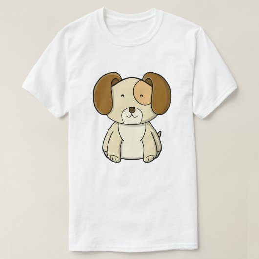 かわいい子犬 Tシャツ (デザイン正面)