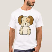 かわいい子犬 Tシャツ (正面)