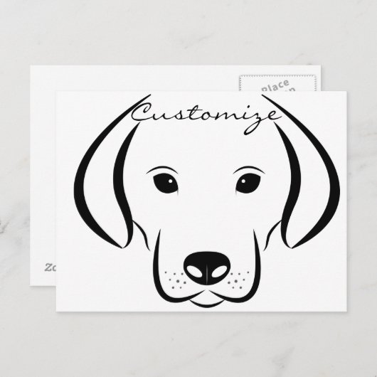 かわいい子犬FaceThunder_Cove ポストカード (正面/裏面)