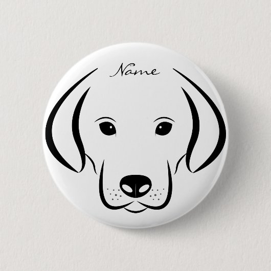 かわいい子犬FaceThunder_Cove 缶バッジ (正面)