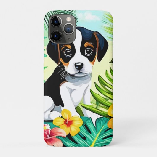 かわいい子犬inパラダイス Case-Mate iPhoneケース (裏)