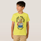 かわいい子犬Tシャツ カートゥーン 犬 子供服 トドラー キッズ Tシャツ (正面フル)