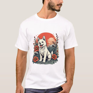 かわいい子犬Tシャツ | 犬好きな人へのプレゼントに最適 Tシャツ
