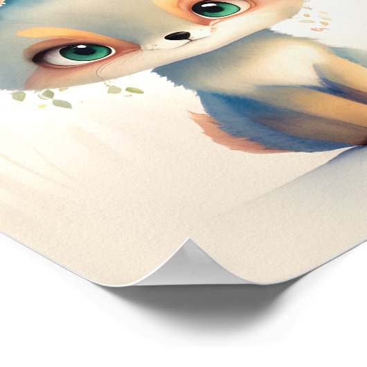 かわいい子狐 ポスター (角)