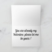 かわいい子猫かわいいバレンタインカード 案内状 (内部)