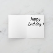 かわいい子猫かわいい誕生日カード カード (内部)