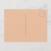 かわいい子猫がオレンジ色のカボチャに座る現代的なハロウィン ポストカード (裏面)