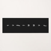 かわいい子猫が笑う ヨガマット (裏面(横))