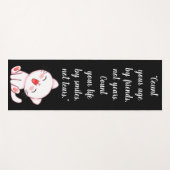 かわいい子猫が笑う ヨガマット (正面(横))