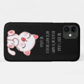 かわいい子猫が笑う Case-Mate iPhoneケース (裏面(横))