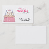 かわいい子猫が財布のママのカード|過去記事 コーリングカード (正面/裏面)