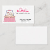 かわいい子猫が財布のママのカード|過去記事 コーリングカード (正面/裏面)