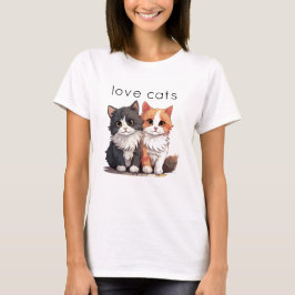 かわいい子猫が2匹 ネコ Tシャツ