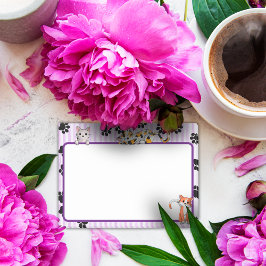 かわいい子猫たち爪付き紫色4" x 3" ポストイット