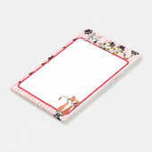 かわいい子猫たち爪赤4" x 6" ポストイット (アングル)