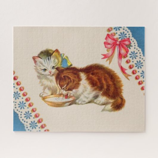 かわいい子猫たち2匹 ジグソーパズル (横)