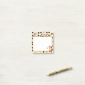 かわいい子猫たち3" x 3"と歩く黄色 ポストイット (デスク上)