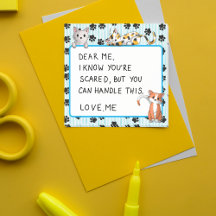 かわいい子猫たち3" x 3"歩く青い色