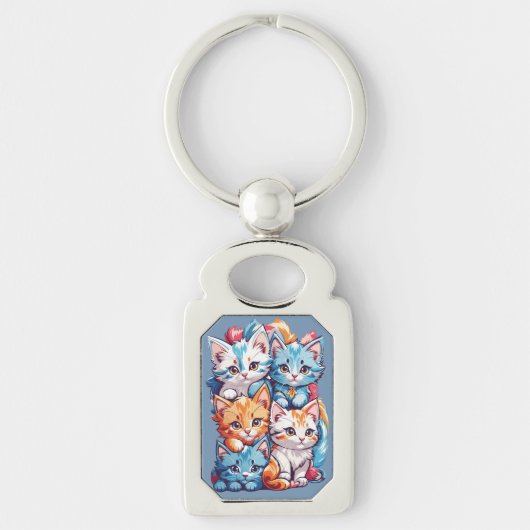 かわいい子猫たち キーホルダー (正面)
