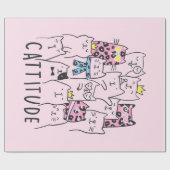 かわいい子猫たち |猫好きギフト ラッピングペーパー (フラット)