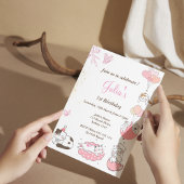 かわいい子猫ちゃんの1歳の誕生日 招待状