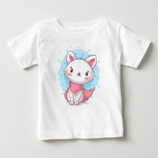 かわいい子猫ちゃん ベビーTシャツ (正面)