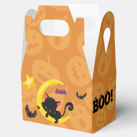 かわいい子猫とこうもりキッズハロウィーン フェイバーボックス (オープン)