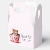 かわいい子猫とハートありがとう フェイバーボックス (オープン)