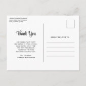 かわいい子猫とハートありがとう ポストカード (裏面)